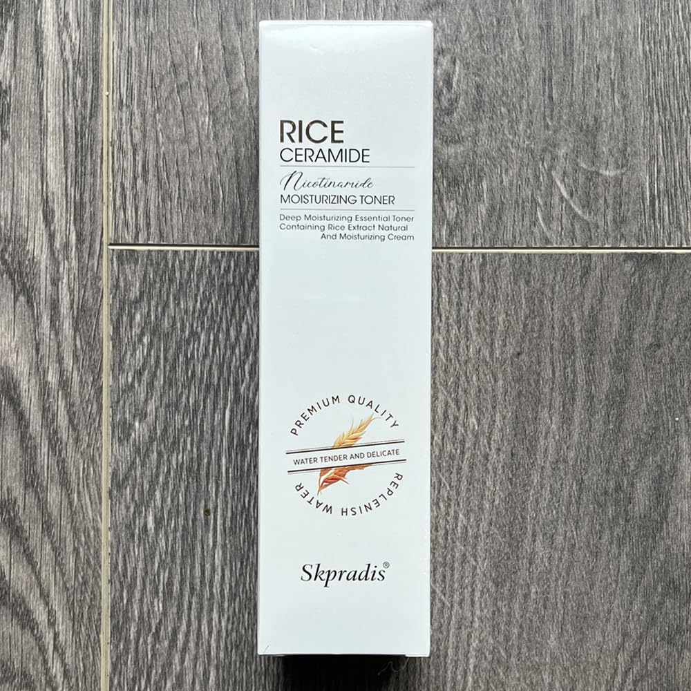 Natural Rice Toner - Ceramide-Infused Hydrating Formula for Dull & Dry Skin | 4.05 Fl Oz