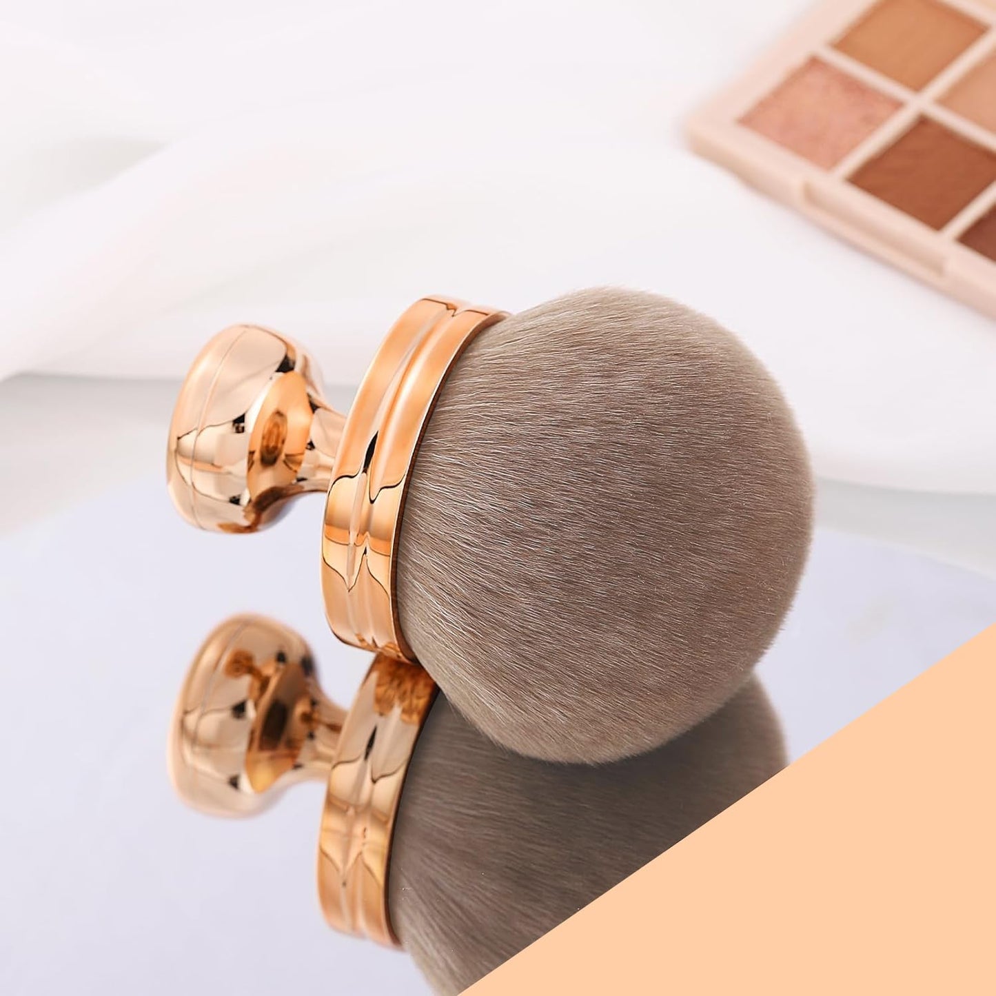Extra Large Body Makeup Brush - Self Tanner Applicator | 66mm Wide Kabuki Brush for Blending Bronzers - Rose Gold