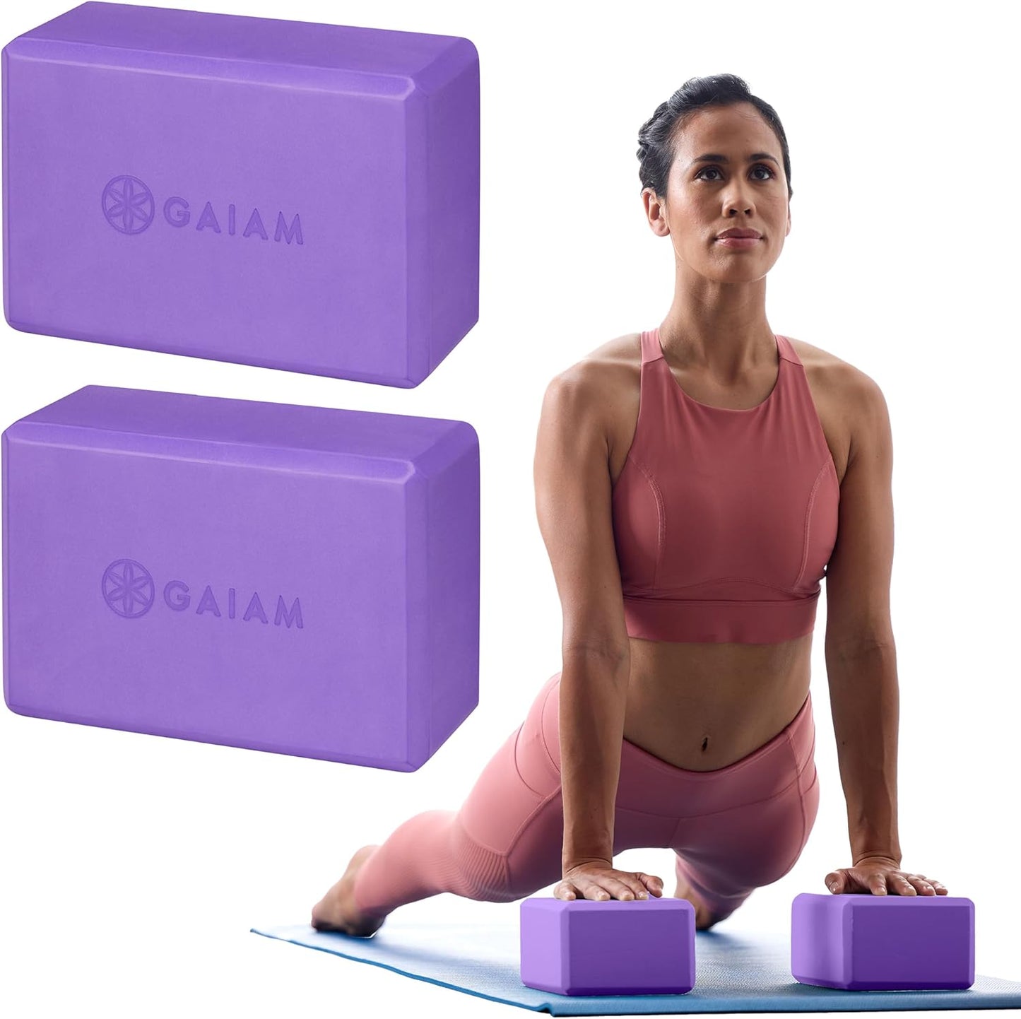 Yoga Block - Supportive Latex-Free EVA Foam with Non-Slip Surface | Ideal for Yoga, Pilates, Meditation