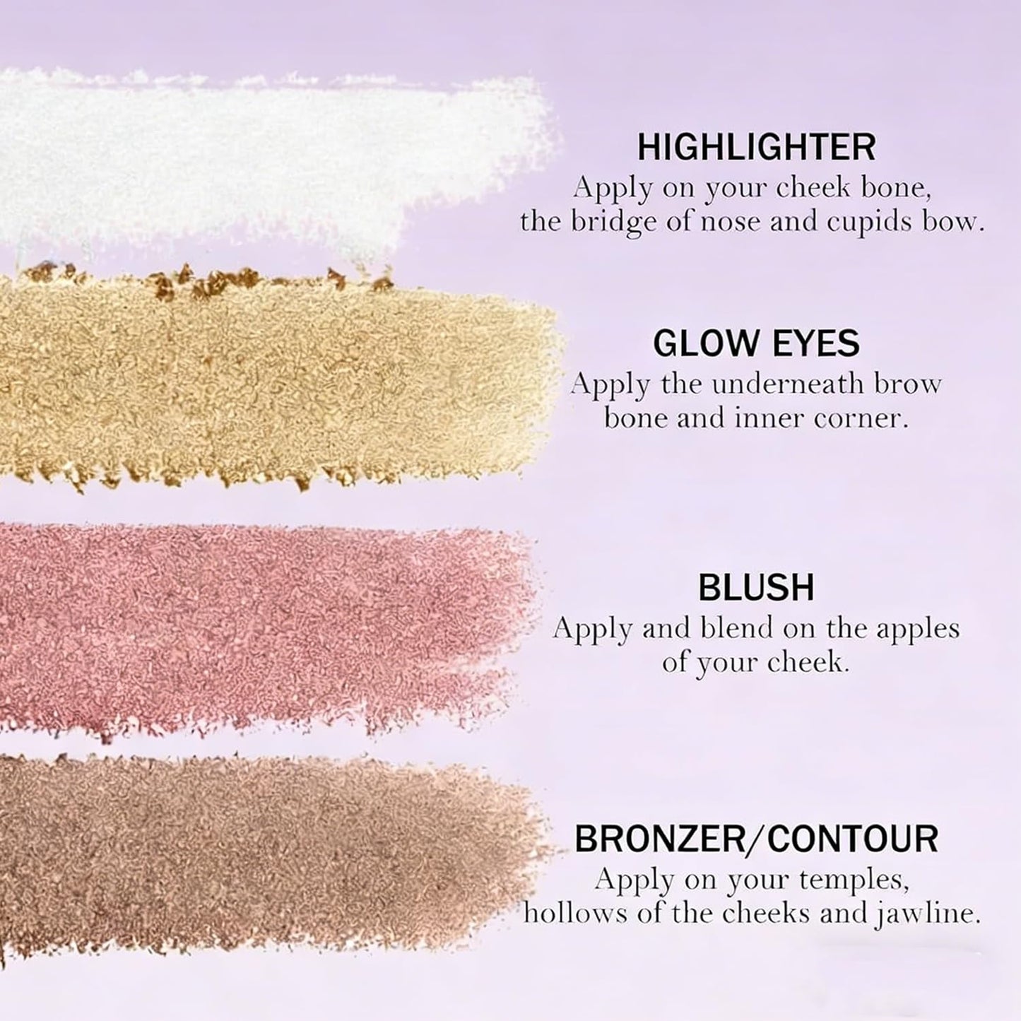 Pakivs Eye & Cheek Palette - Eyeshadow and Highlighter All in One Makeup