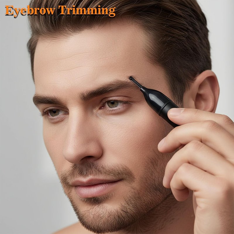POSIKO Ear and Nose Hair Trimmer Clipper - 4-in-1 Grooming Tool for Nose Hair, Ear Hair, Beard, Eyebrows, Head Hair, Body Hair, Armpit, Leg (Black)