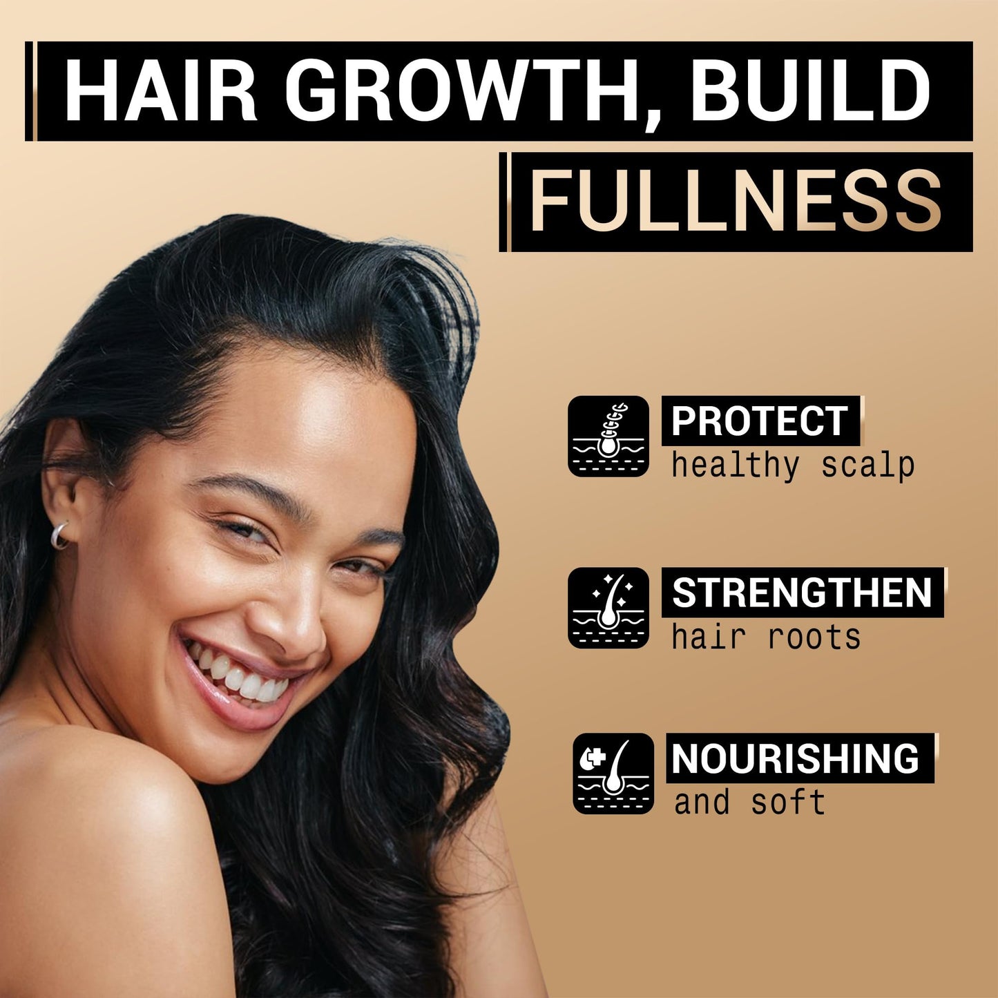 Rice Water Shampoo and Conditioner Set for Hair Growth, Regrowth, Thinning Hair and Anti Hair Loss, Fall with Natural Ingredients including Biotin, Keratin and Caffeine, Men and Women