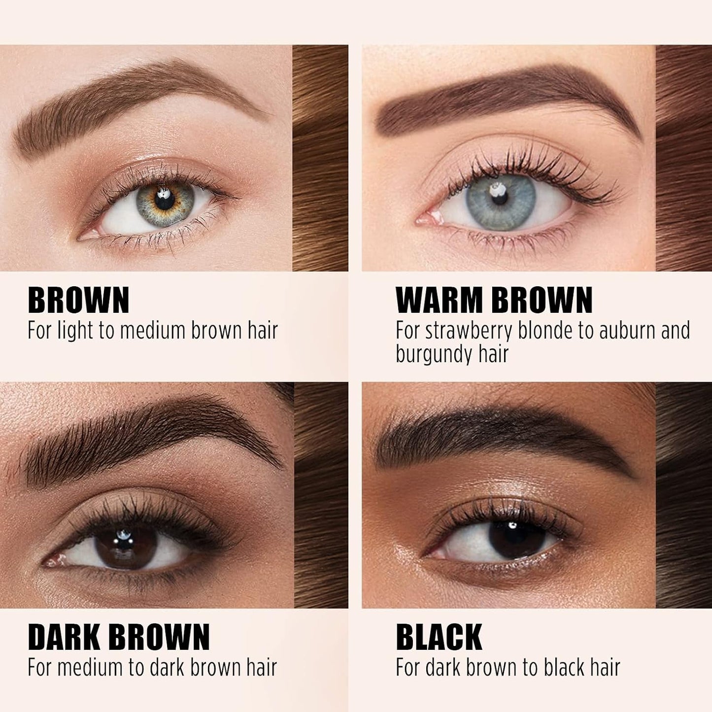 Tattoo Brow Peel Off Gel - Waterproof & Transfer-Proof for Fuller Brows | Brown (2 Pack)