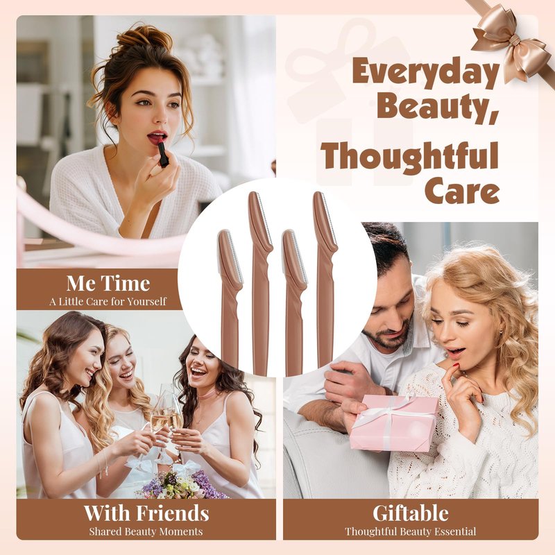 Phyyixs 88 Pcs Terracotta Dermaplaning Tool & Face Razors for Women in Storage Jar – Aesthetic Eyebrow Razor for Women & Men, Precision Face Shaver with Safety Covers, Skincare Gift for Women