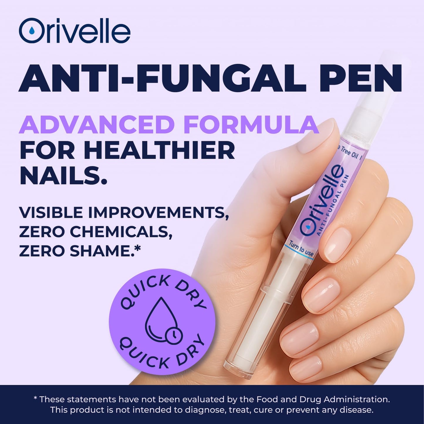 Orivelle Nail Care Pen – Cosmetic Care for Nails & Cuticles | Clean, Well-Groomed Appearance | Nail Oil Pen for Daily Use (4 Pack)