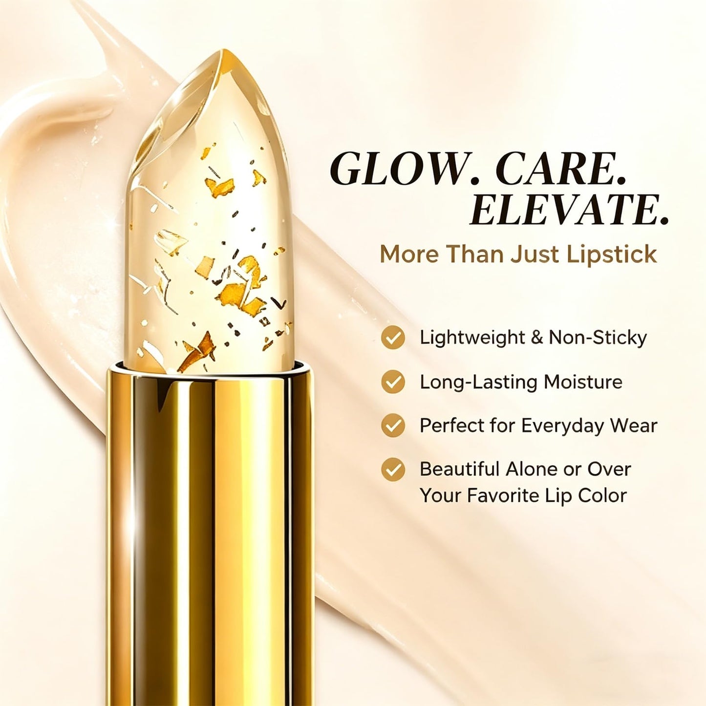 Areliaa Signature Lipstick for Older Women, Skin-Adaptive Lipstick, Ph Color Changing Clear Jelly, Long-Lasting Hydration, Transfer-Resistant & Nourishing Lip Stick (2pcs)