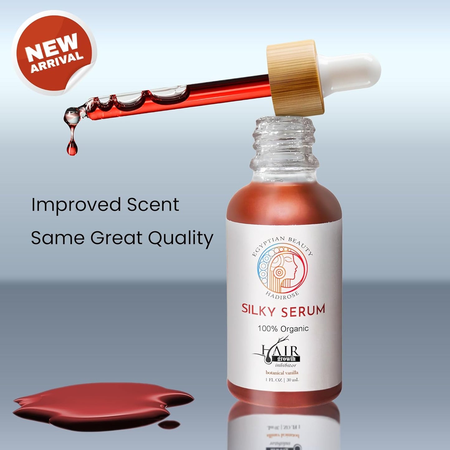 Cyperus Rotundus Hair Removal Serum - All-Natural Red Saad Oil | Hair Growth Inhibitor | Botanical Vanilla Scent
