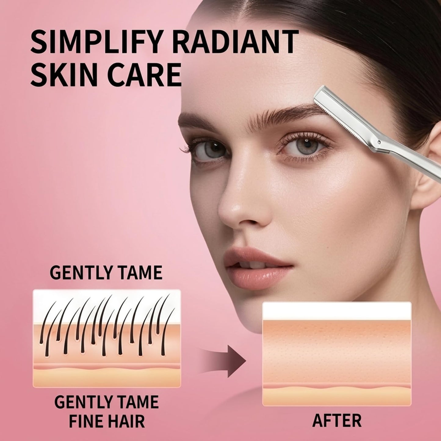 20Pack Compatible with Tweezerman Facial Razor Refills,Replacement Blades Compatible with Tweezerman Dermaplane Refills.
