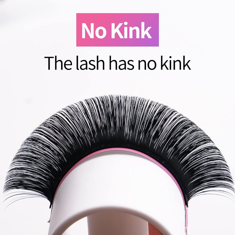 VEYES INC Classic Volume Lash Extensions 0.03-0.20 J/B/L/C/CC/D/DD Curl 5-25mm Mixed & Single Length Tray, Premium Silk Eyelashes, Professional Supplies for Lash Techs(Matte Black 0.15 D 8-16mm)