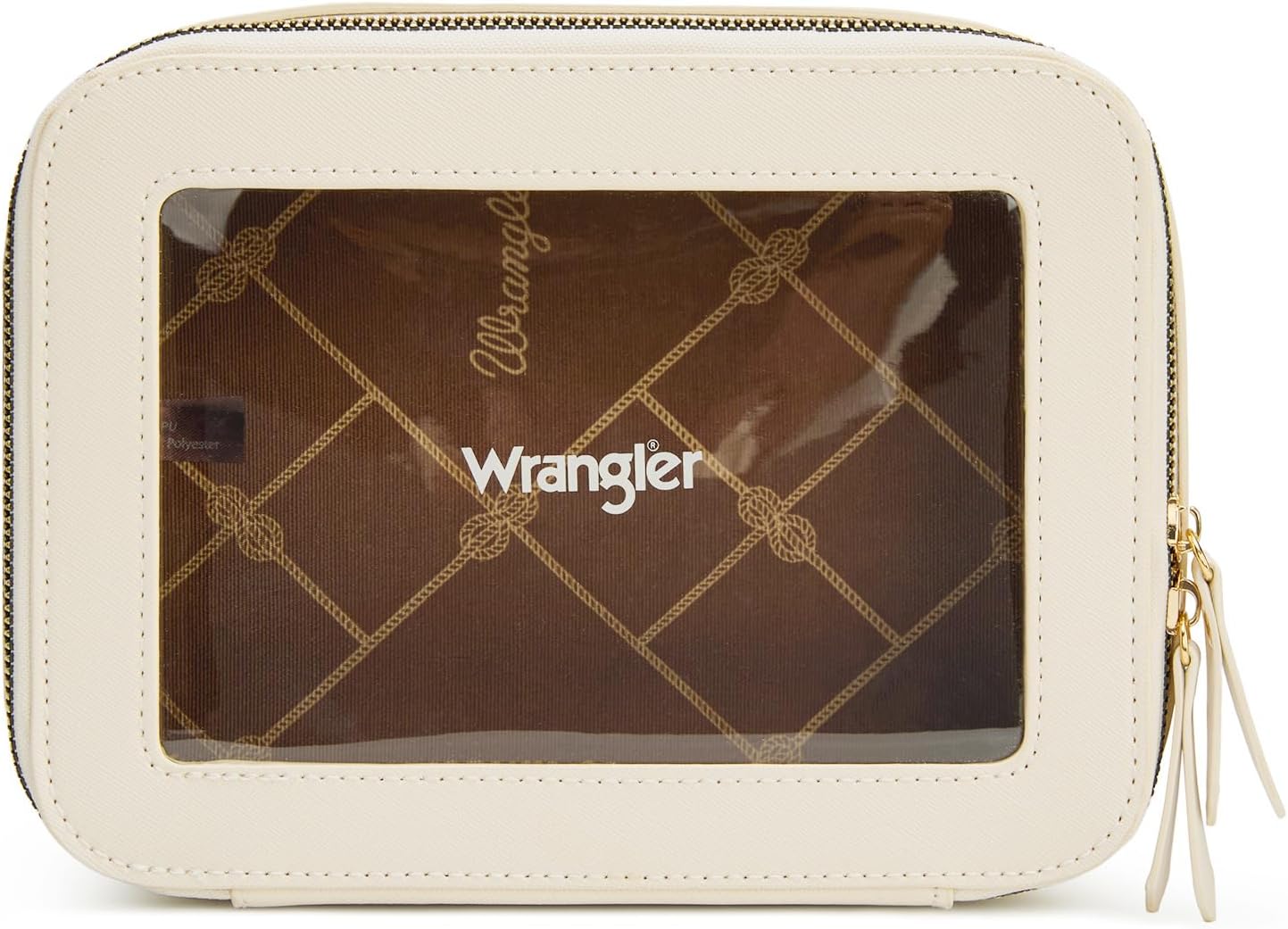 Clear Makeup Bag - Portable Travel Cosmetic Organizer for Women | Montana West X Wrangler
