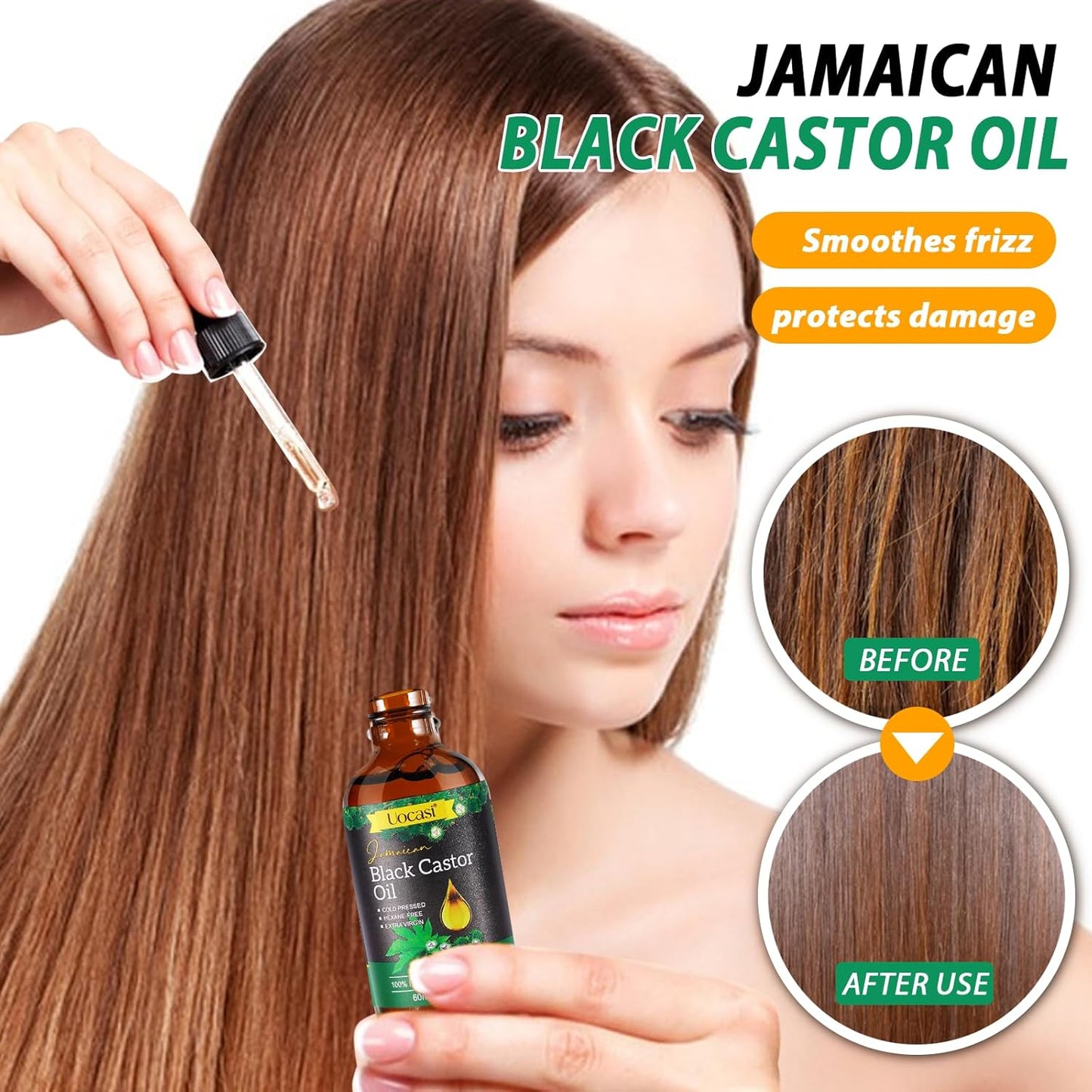 Jamaican Black Castor Oil - 100% Pure Organic Cold Pressed | Hair Growth, Eyebrow Nourishment & Skin Hydration