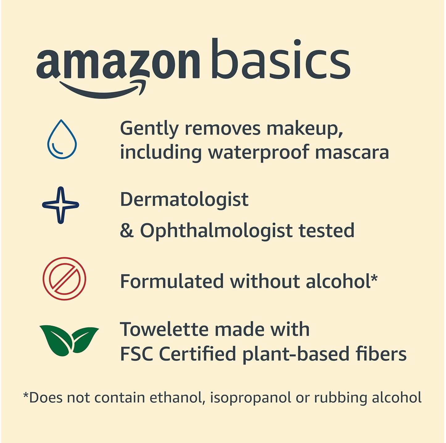 Makeup Remover Wipes - Gentle Plant-Based Cleansing | Alcohol-Free, 25 Count (Pack of 2)
