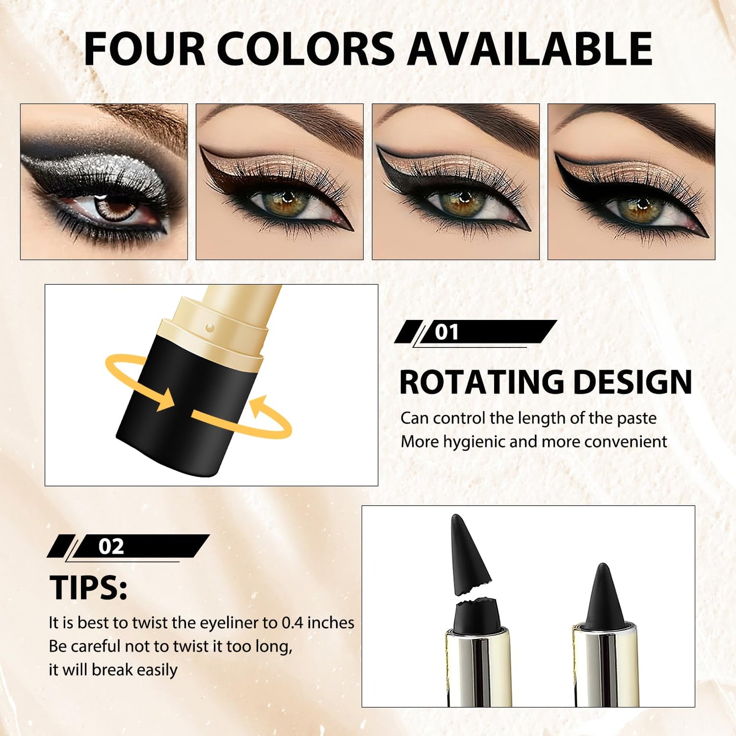 Nicgou Ayky Long Wear Gel Eyeliner (04# Black)