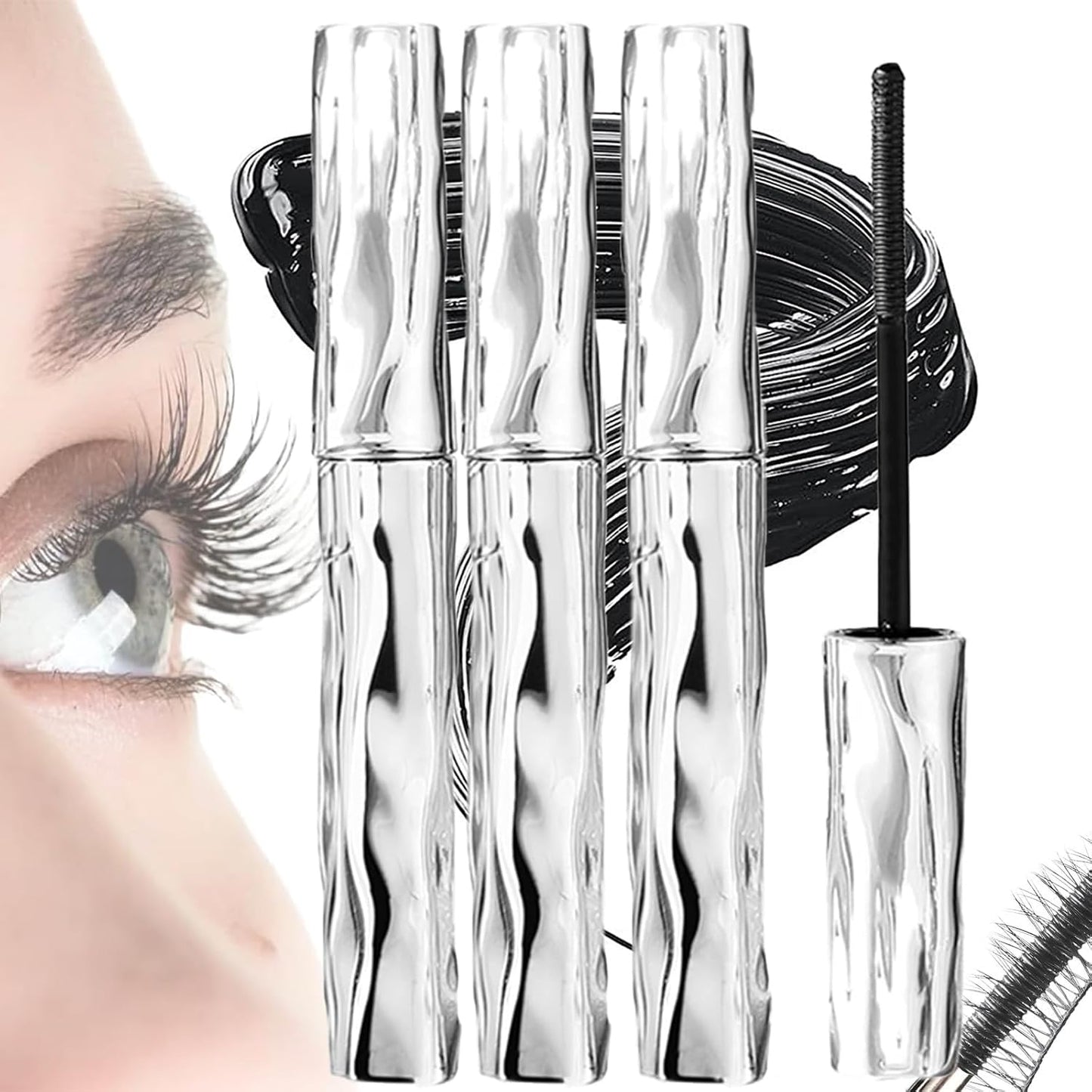 5D Curling Eyelash Iron Mascara - Waterproof, Long-Lasting Tubing Formula for Volume & Length | 1 Pc