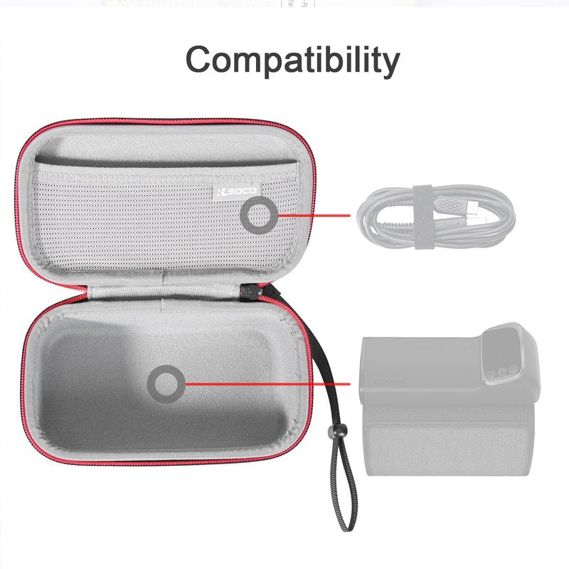 RLSOCO Hard Case Compatible with Garmin Index BPM & Checkme BP2A/BP2 Smart Blood Pressure Monitor | Compact Design with YKK Zipper & Scratch Protection (Case Only)