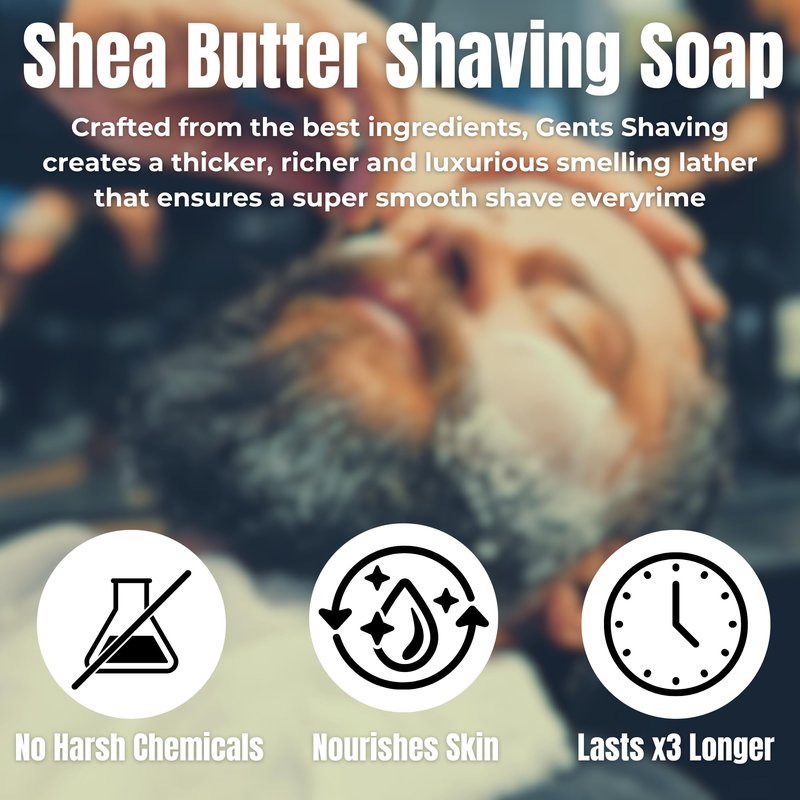 GENTS 97% All Natural Shave Soap Set for Men, Bergamot, Lavender and Citrus and Ocean Driftwood Pack of 3 (3 PACK, BERGAMOT, LAVENDER CITRUS, OCEAN DRIFTWOOD)