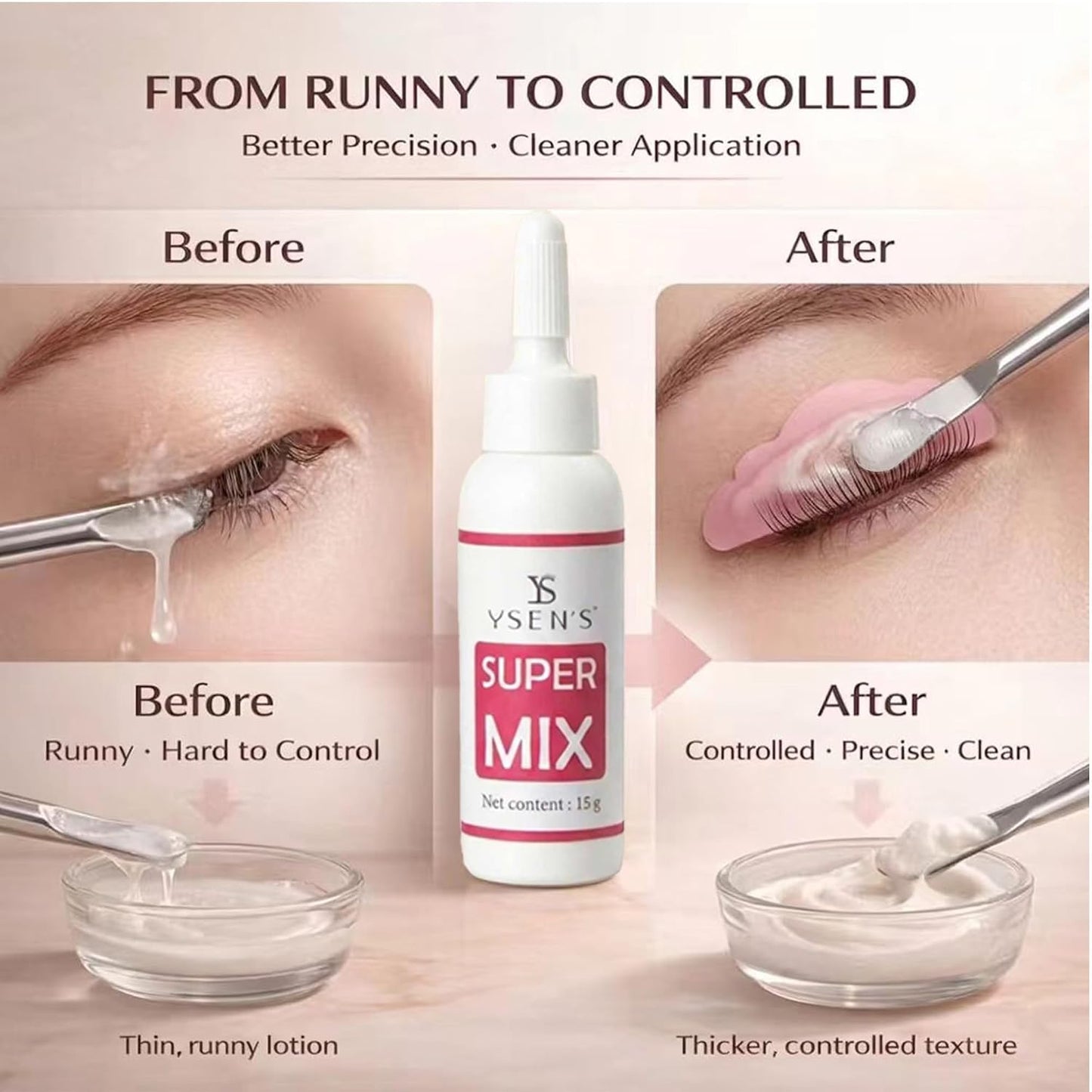 Korean Lash Lift Powder - Glue-Free Eyelash Perm Solution | 5g Super Mix Additive for Professional Use
