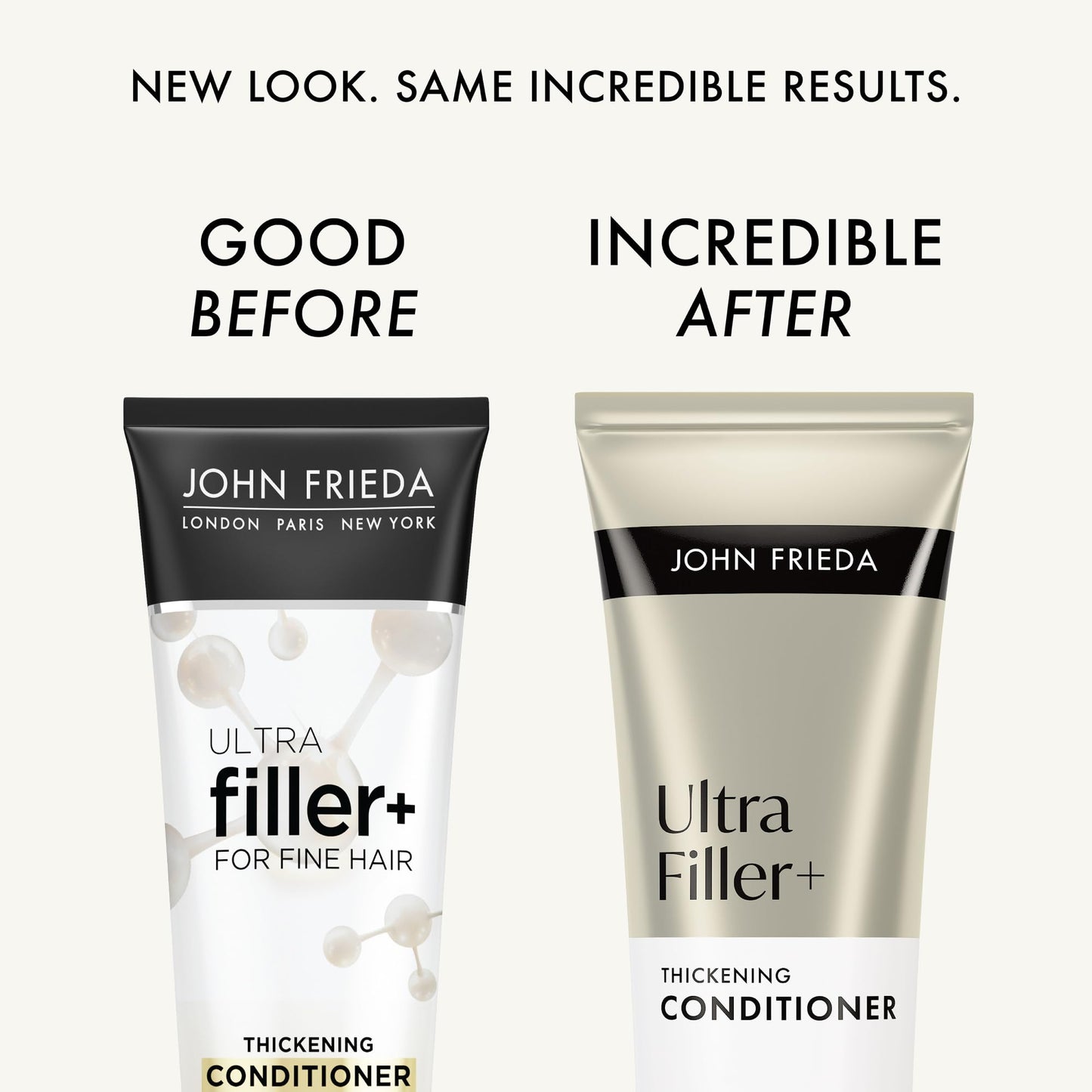 John Frieda ULTRAfiller+ Thickening Shampoo and Conditioner Set, Hair Thickening Conditioner and Shampoo for Fine Hair, 8.3 Fl Oz, Pack of 2