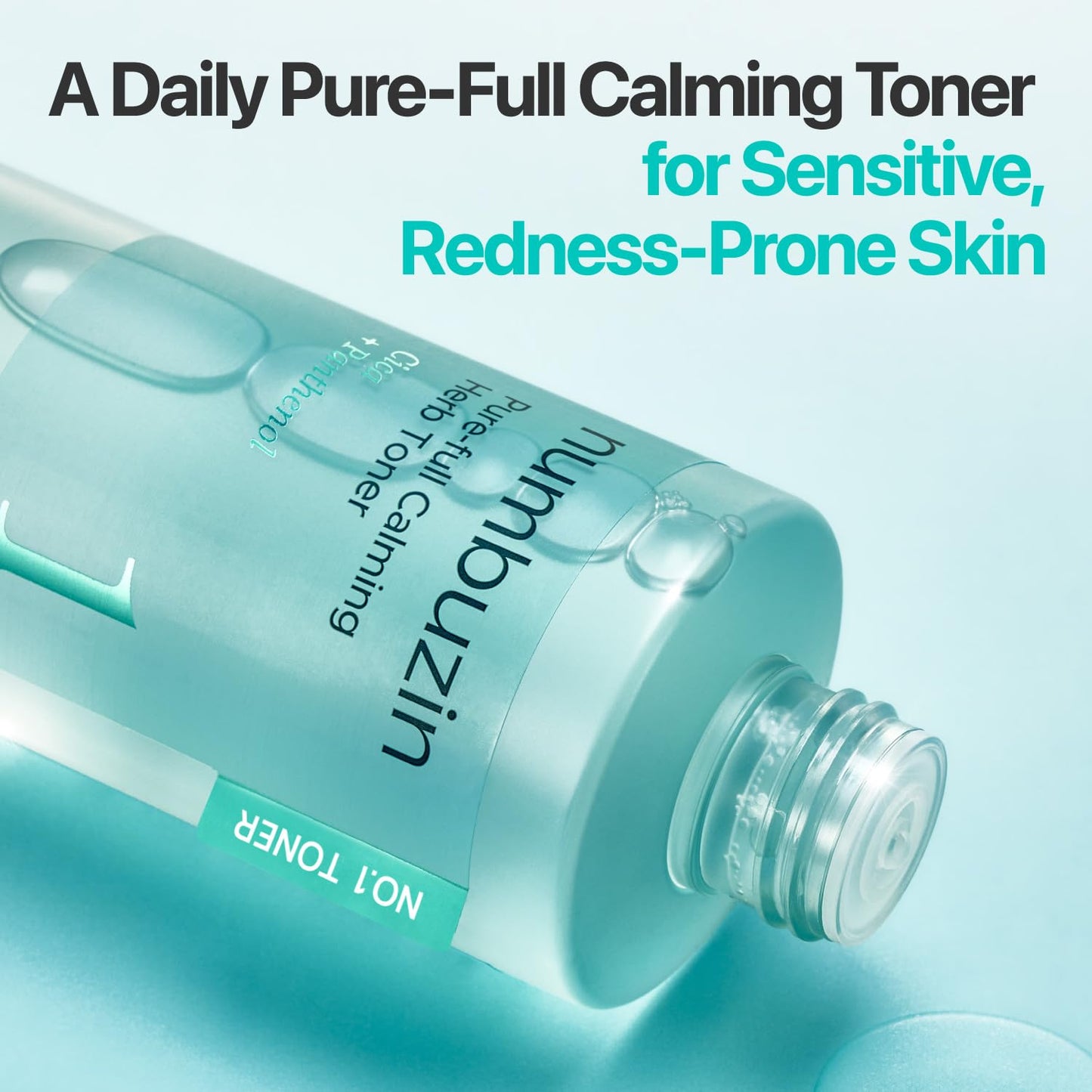 Numbuzin No.1 Toner - Calming Herb Formula for Breakouts & Redness | Centella Asiatica, Licorice Root | 10.14 fl. oz.