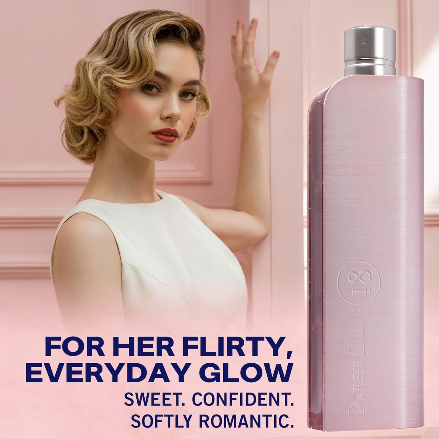 Perry Ellis 18 Eau De Parfum Spray for Women - Fruity Floral Designer Fragrance | Long-Lasting 3.4 fl oz (100 mL)