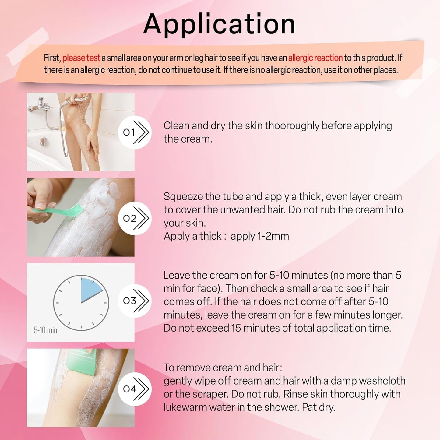 Hair Removal Cream for Women - Fast & Painless Depilatory for Sensitive Skin | 4.2oz (2 Pack) - Ideal for Bikini, Legs, Arms, Underarms