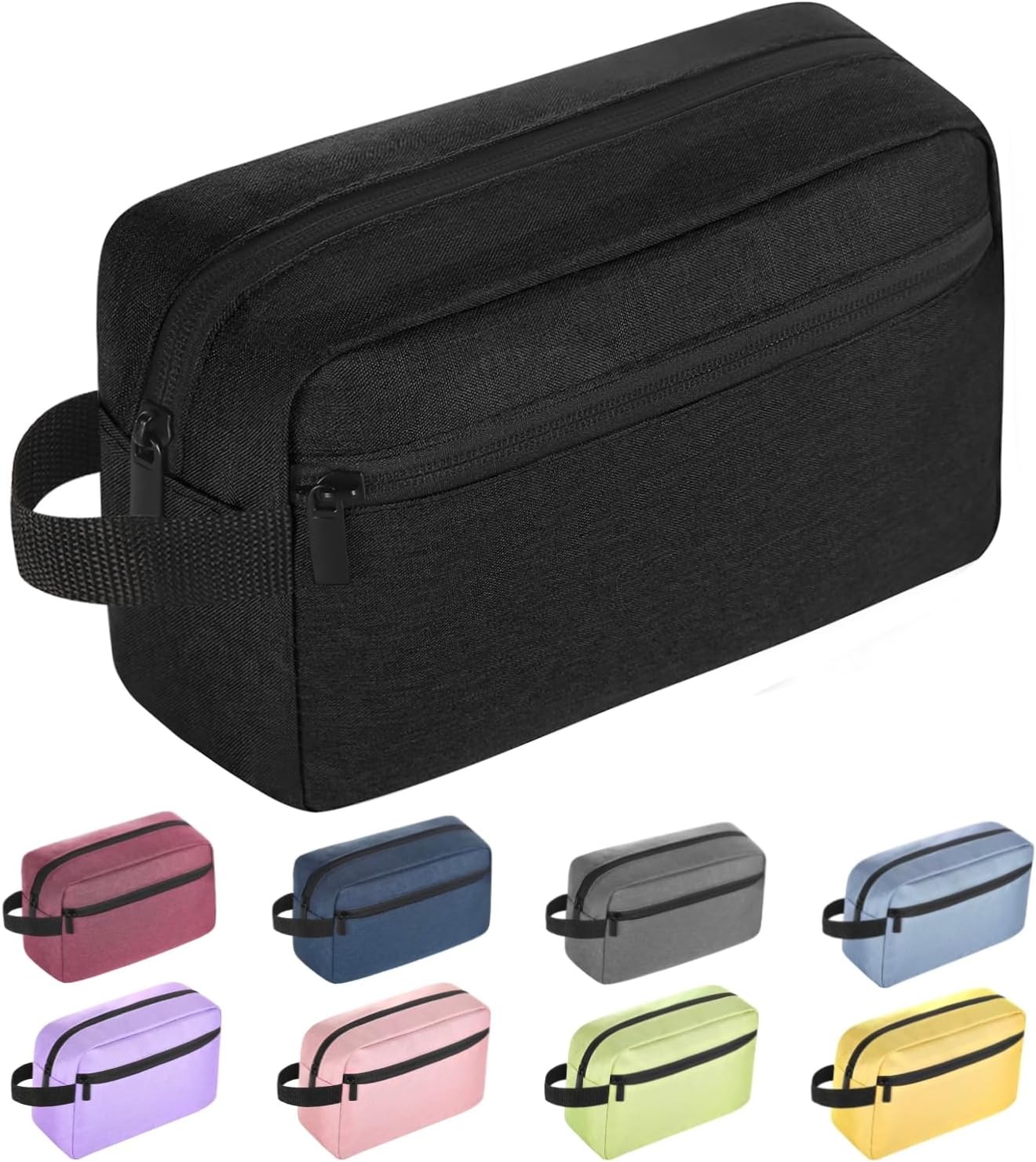 Travel Toiletry Bag - Hanging Cosmetic Organizer for Men & Women | Black Travel Accessory