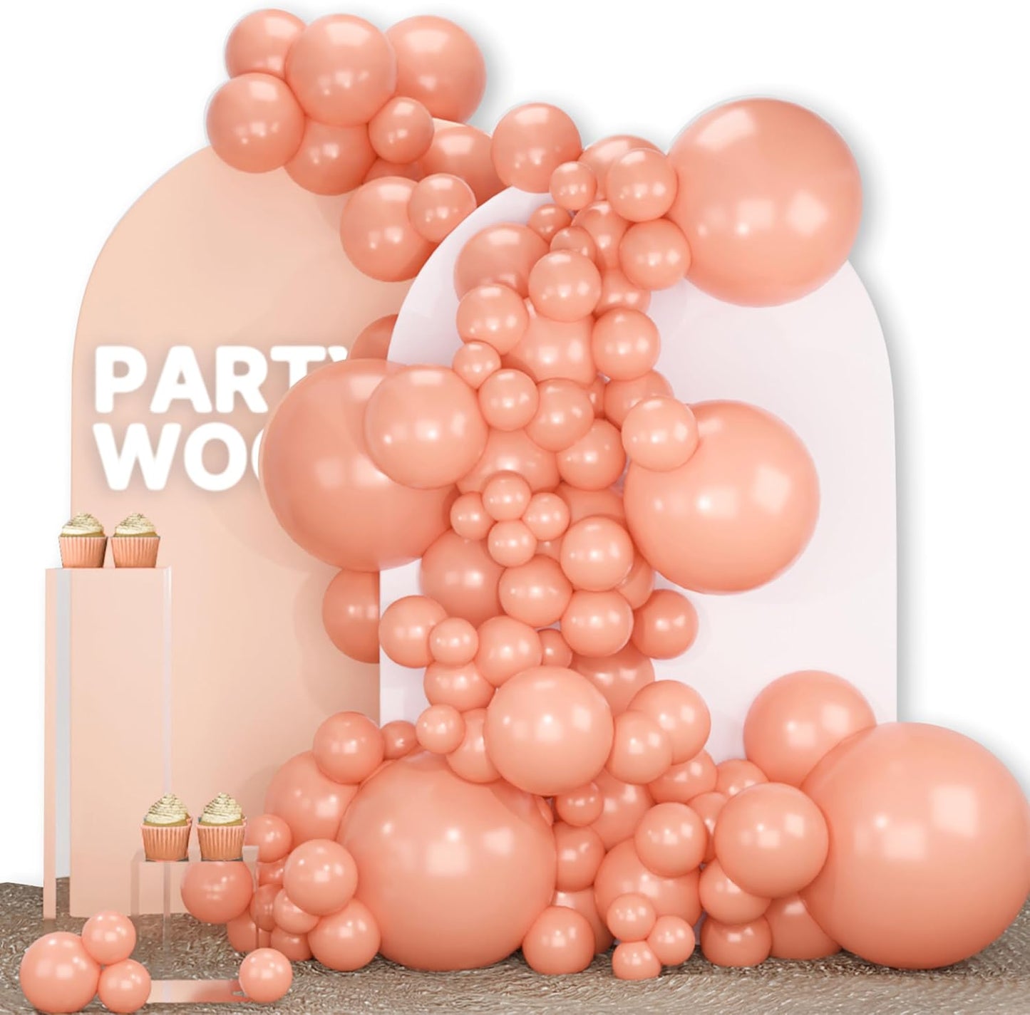 Black Balloon Arch Kit - 140 Pcs in 5-18 Inch Sizes for Baby Showers, Birthdays & Anniversaries | Elegant Black Decor