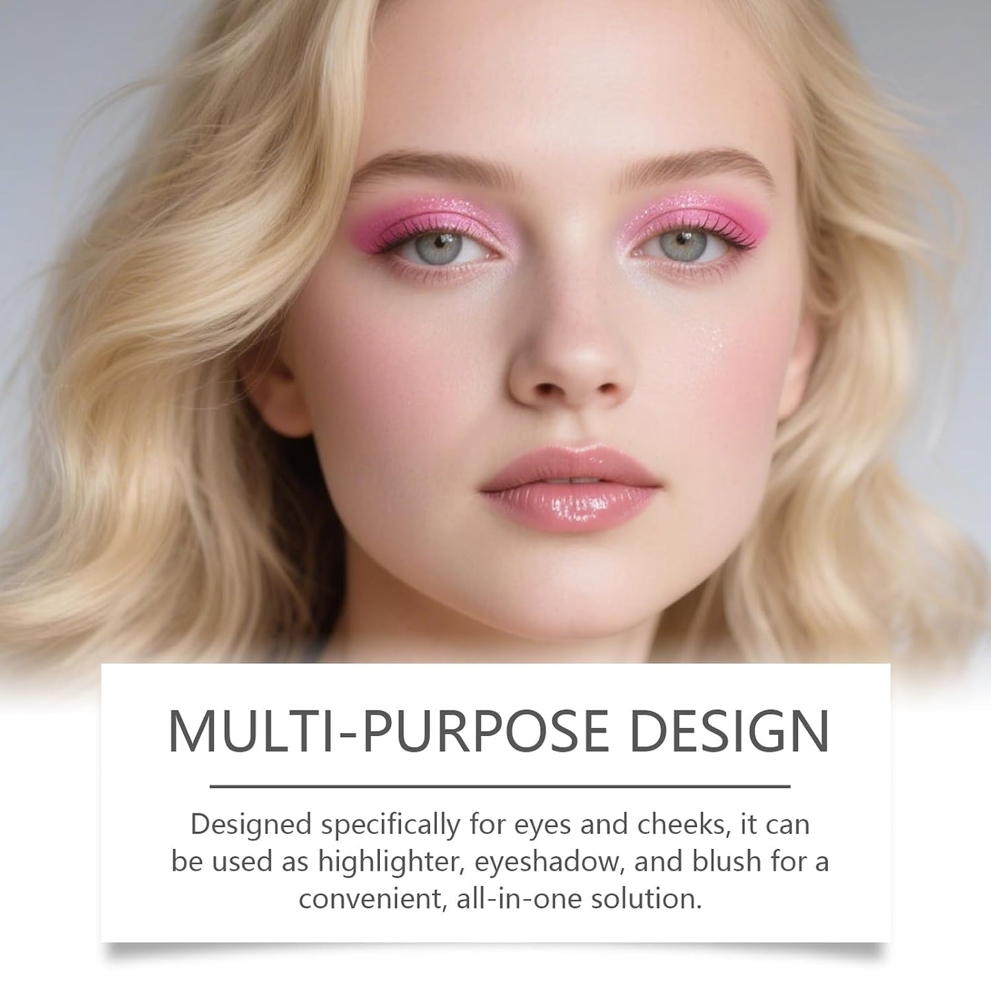 Eye & Cheek Palette - Multifunctional Eyeshadow and Highlighter Kit | Shimmer Glow Contour Powder for Natural Radiance