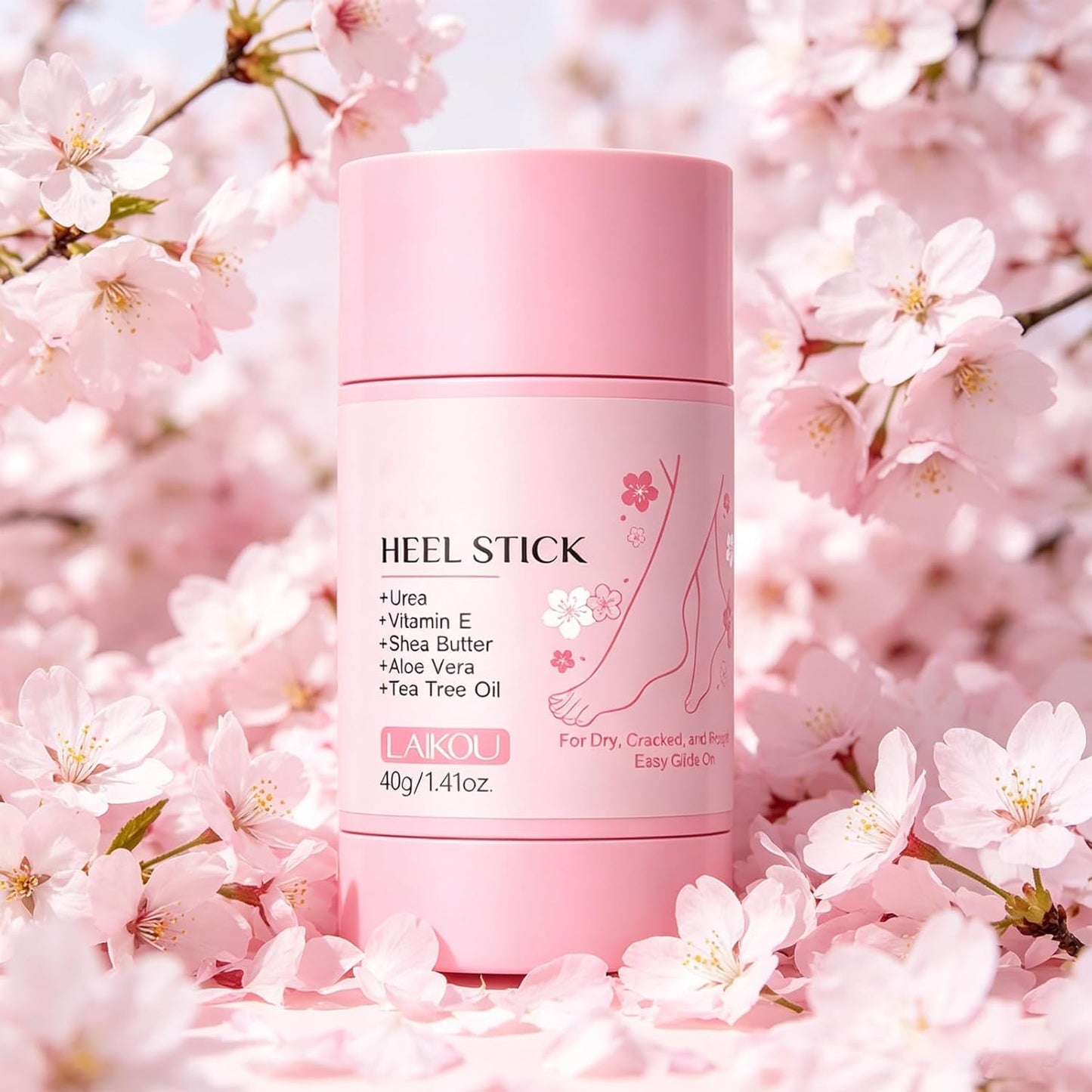 Sakura Foot Heel Stick - Deeply Moisturizing Cracked Heel Repair | Softens & Smooths Feet (1 PCS)