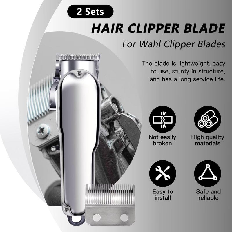 2 Hole Clipper Blade Replacement for Wahl Clipper Blades, for Wahl Precision ColorPro/ColorProPlus/ChromePro/Clip'NTrim79900 by Acupress
