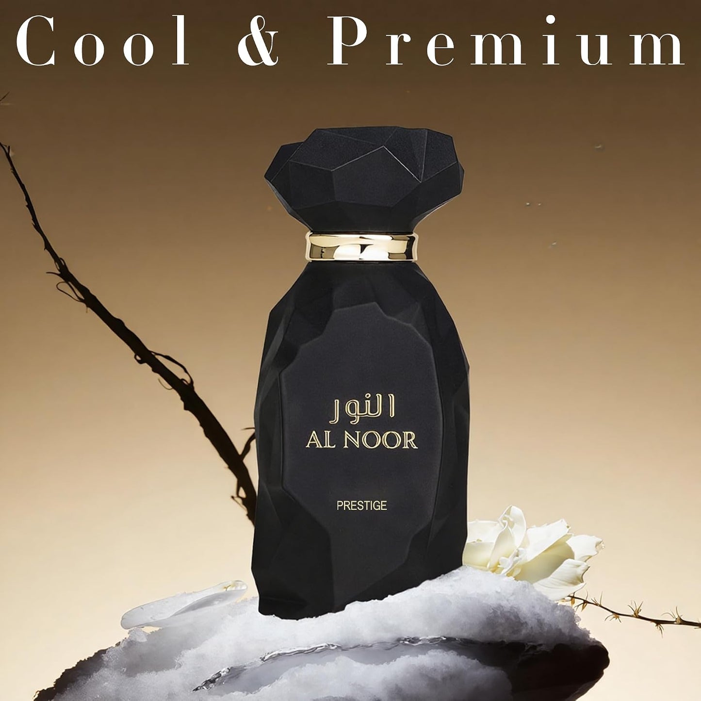 A CENTER AL NOOR Eau de Parfum Unisex - Long-Lasting Saffron, Iris & Leather Fragrance | 3.4 Fl Oz Sophisticated Oriental Woody Cologne