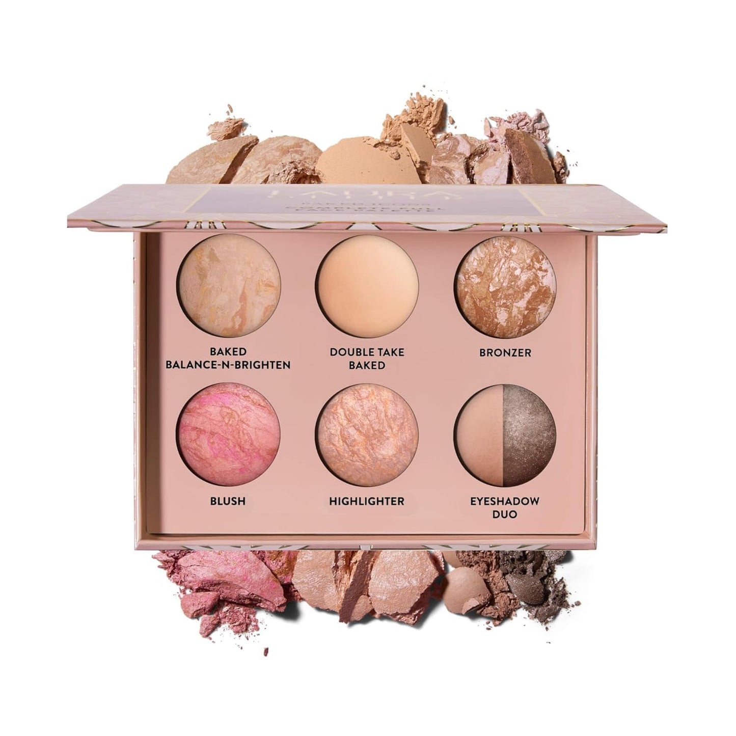 Baked Icons Full Face Makeup Palette - All-in-One for Mature Skin | Travel-Friendly, Light Color