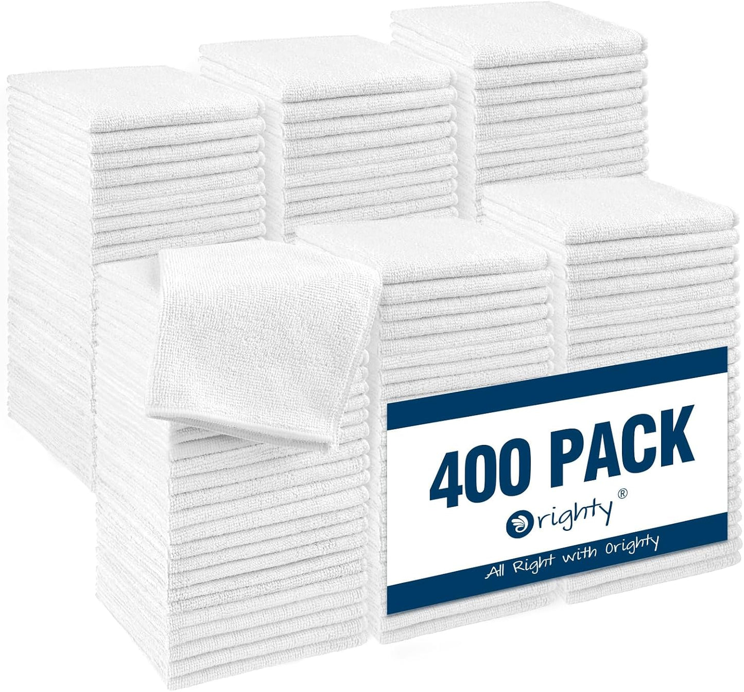 Microfiber Washcloths 20 Pack - Soft, Quick-Dry Face & Hand Towels for Travel, Gym, Spa | 11.5"x11.5", Black