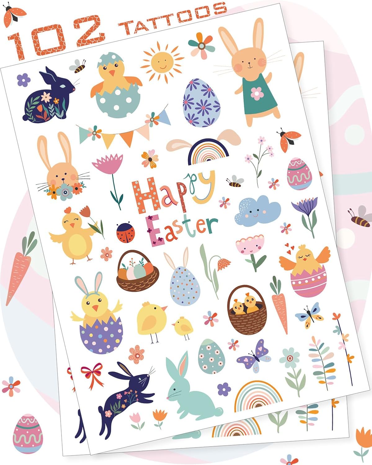 Dinosaur Temporary Tattoos for Kids - 60PCS Fun Party Favors | Perfect for Birthday Decorations & Goodie Bags