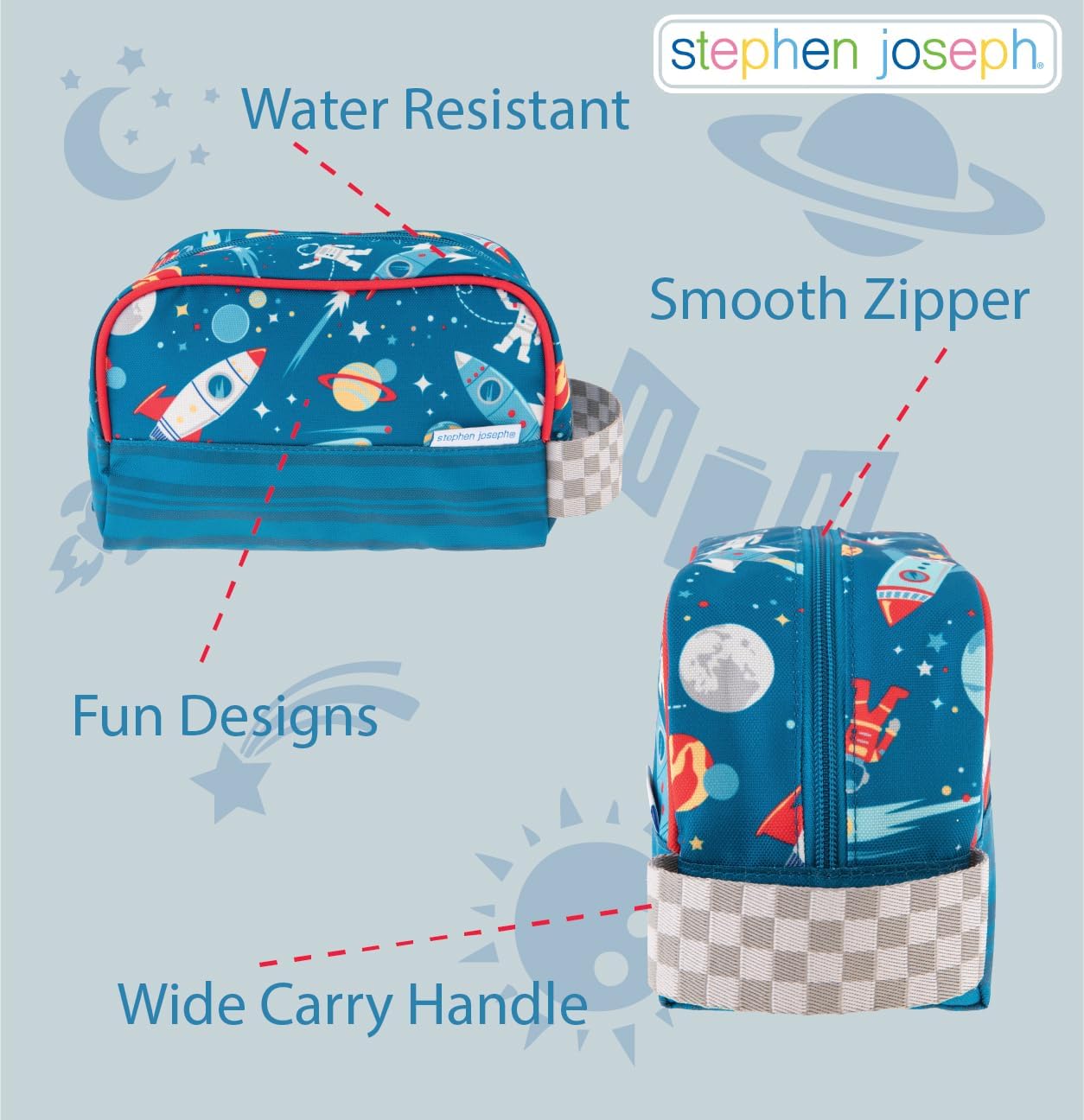 Kids Toiletry Bag - Boys & Girls Travel Kit for Easy Organization