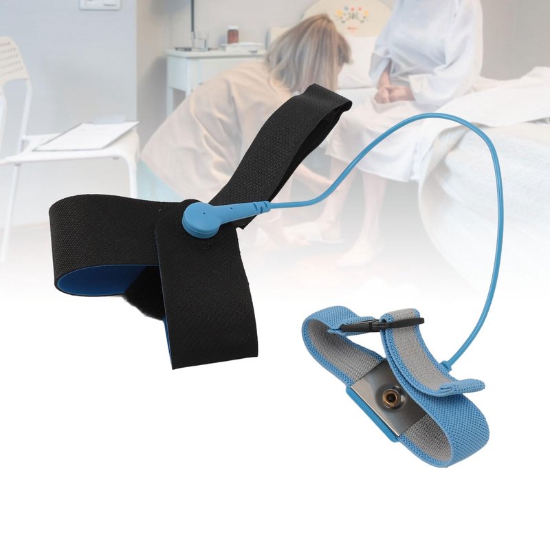 2 Pcs ESD One Size Fits All Anti Static Heel Grounder Straps, Adjustable ESD Shoes Straps with Buckle, Anti Static Foot Heel Straps for Grounding and Protecting Electronics Against Electric Shock
