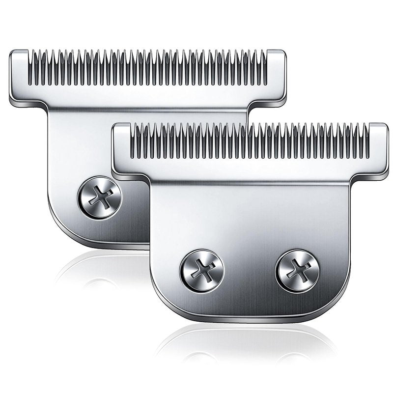 02144 Detachable T Blade Compatible with Wahl Replacement Blade for Trimmers 9864/9864SS/9686/9818A/9854L/9876L/9854 /WSS3L/SS2L (Silver(2PCS))