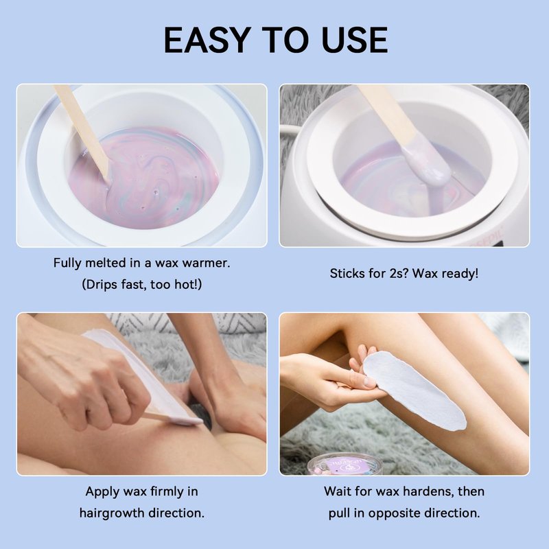 Rosepil Flower Shaped 1LB Hard Wax Beads - 7 Unique Designs, Gentle Floral Scent, Color-Changing Wax Beads | All-Body Hair Removal (Face, Bikini, Arms, Legs) | At-Home Wax Refill for Women & Men