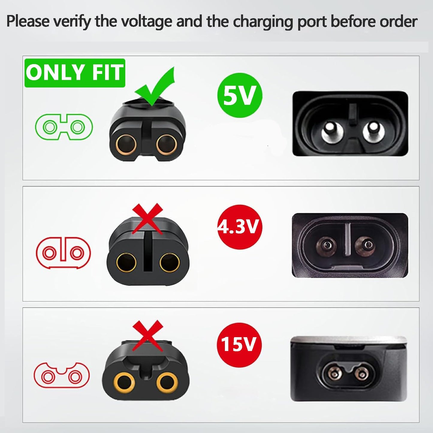 5V 2A Blade Charger Cord for Philips Norelco OneBlade QP2724 QP2834 & Multigroom MG5910 MG7900 MG9510 MG9520, S7887 S5880 Replacement Cord for Phillips 2000 3000 5000 7000 Trimmer Electric Shaver