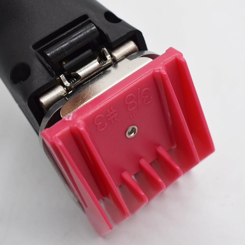 Professional A5 Style Animal Hair Clipper Attachment Guard Guide Cutting Combs 76926-900, Compatible with Oster Classic 76 A5 Andis AG BG Wahl KM Pet Groomers (Magenta, #3-3/8")