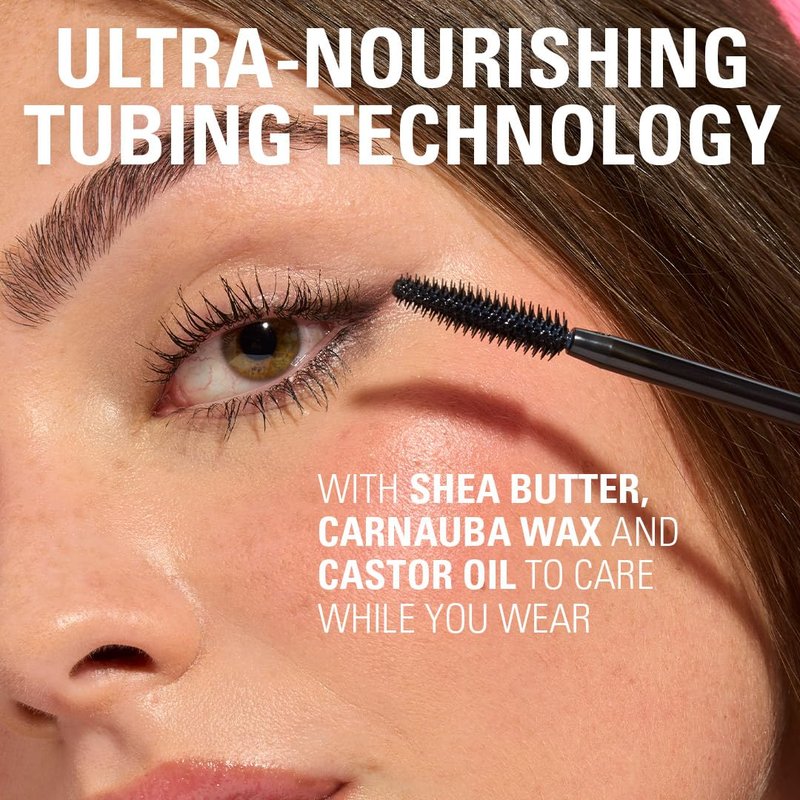 Wrap Lash Tubing Mascara - Smudge-Proof & Water-Resistant, Vegan & Cruelty-Free | Black, 0.28 fl oz