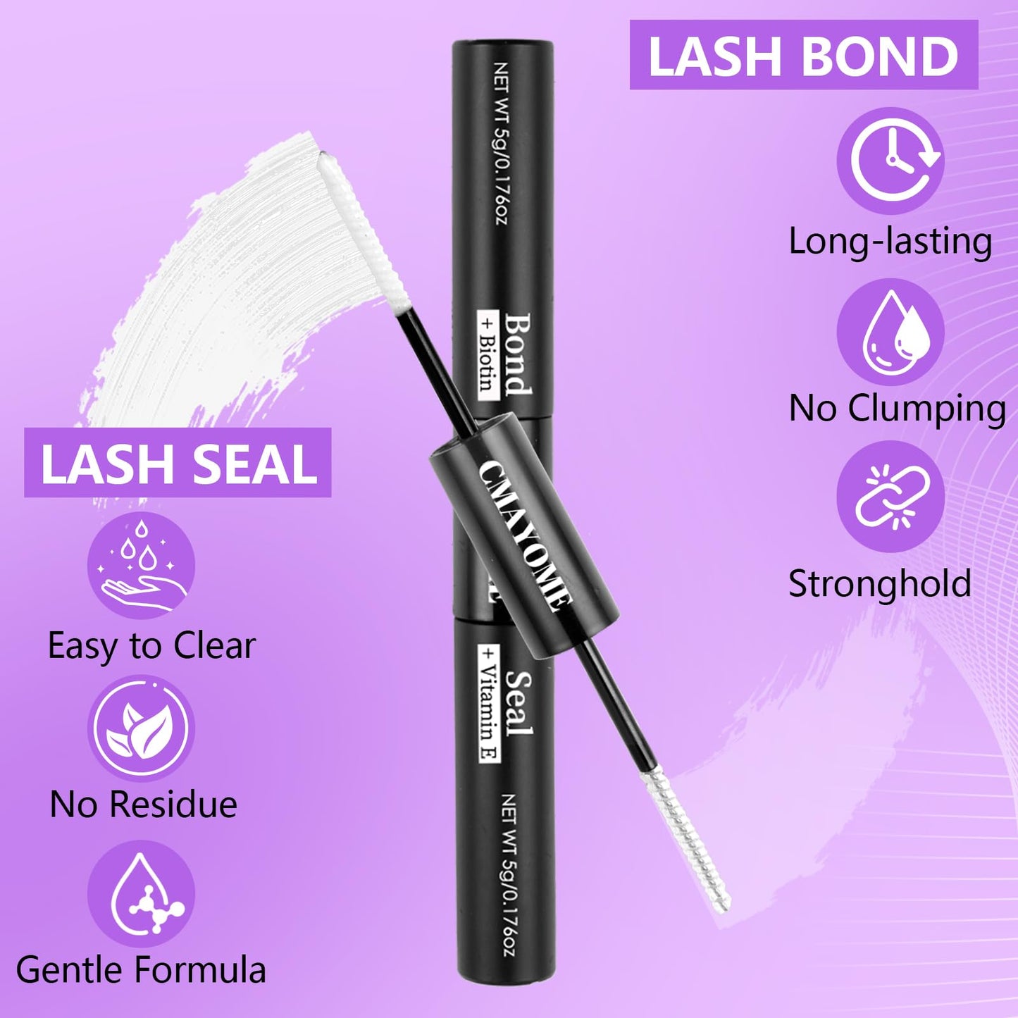 CMAYOME Lash Clusters Kit, 10D 20D 30D 40D Lash Extension Kit with Lash Bond and Seal, 640Pcs Eyelash Clusters with Lash Tweezers, Lash Remover and Eyelash Brush