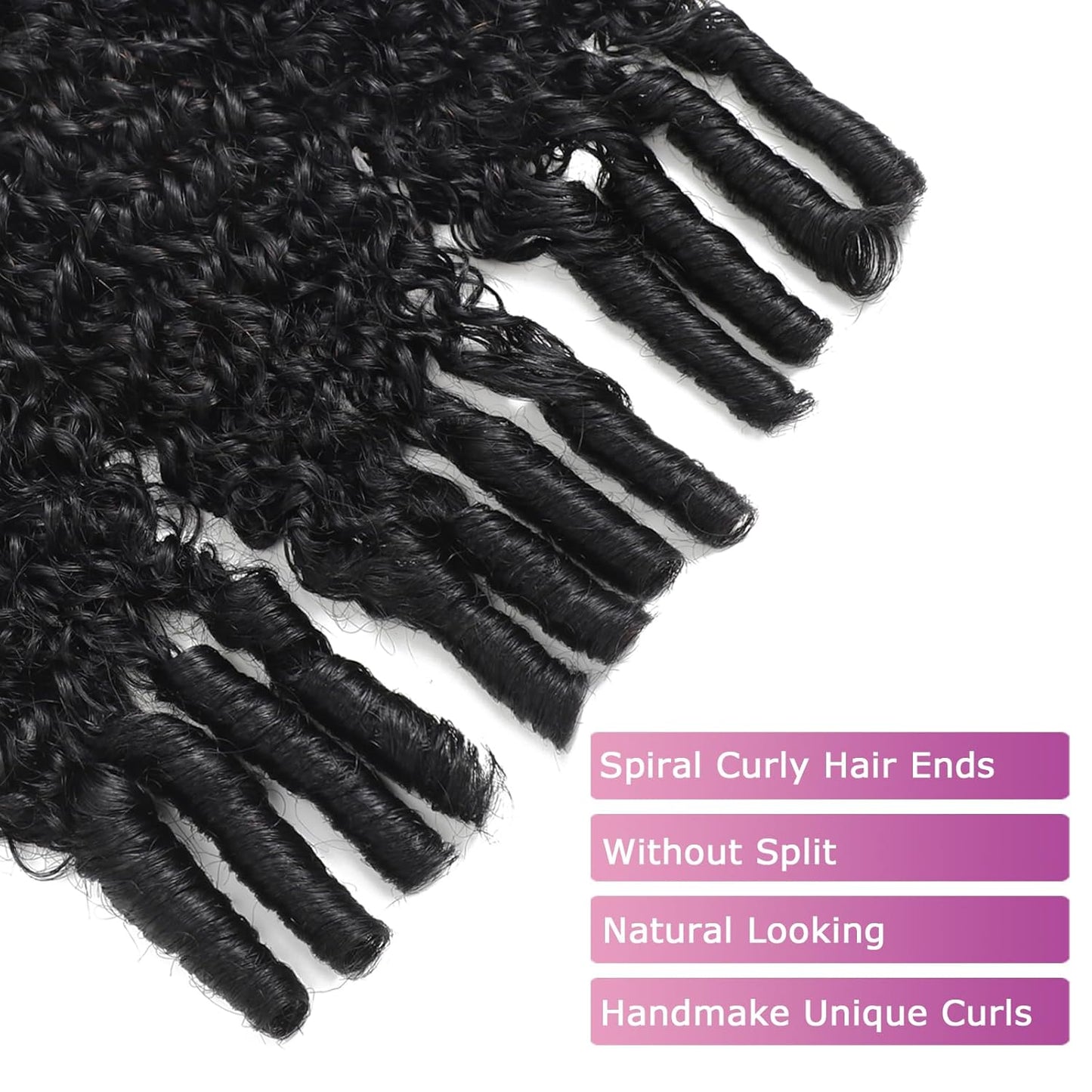 Burmese Curly Hair Bundles - 100% Unprocessed Virgin Remy Hair | 20, 22, 24 Inch Natural Color Extensions for Women