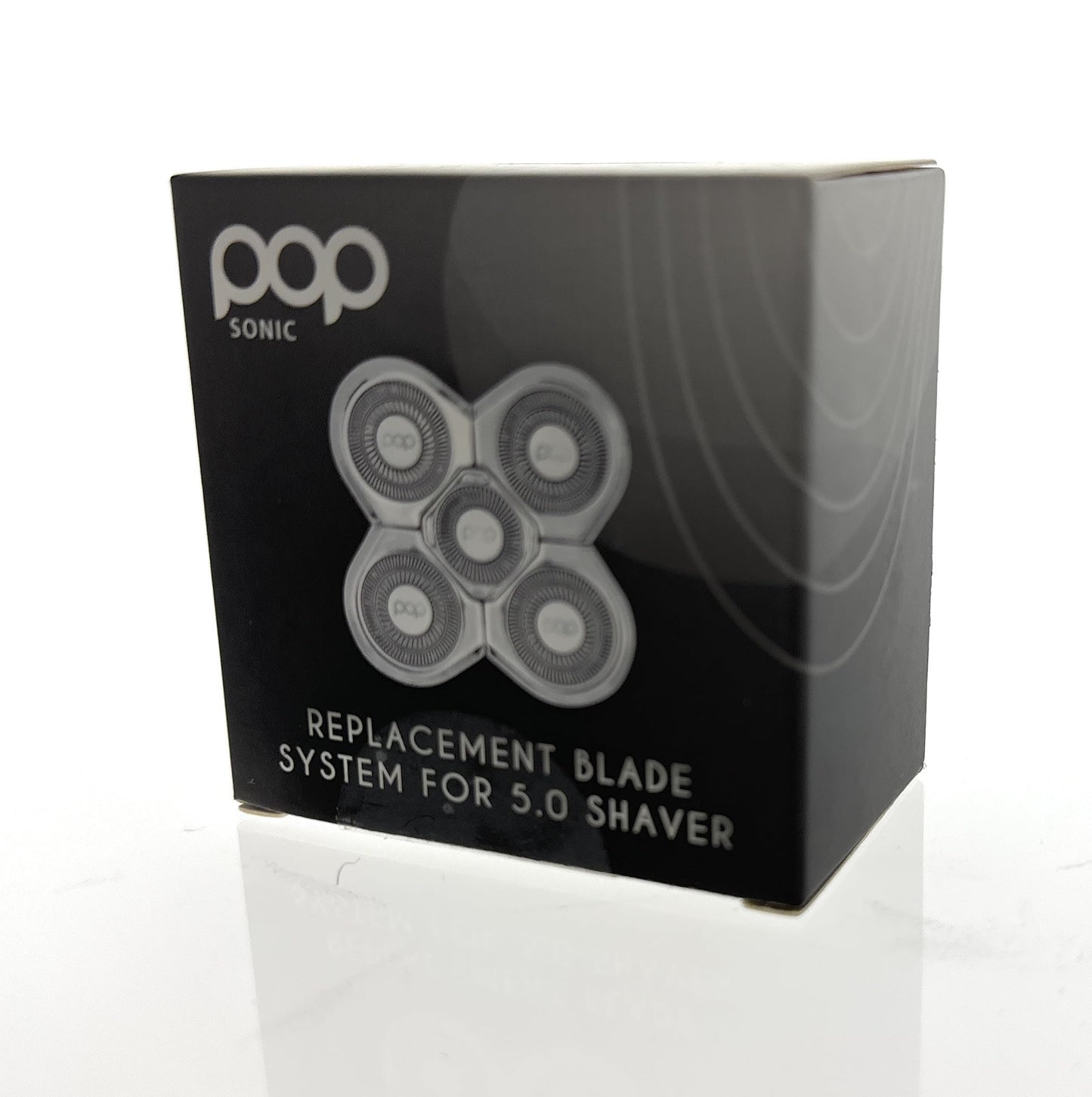 Shaver Replacement Head (Sonic 5.0) - Wet/Dry Use Shaver Head Replacement - Long Lasting Head Shaver Replacement Heads w/ 5 Cutting Heads - Grooming Tools for Clean, Comfortable Face, Body, Head Shave