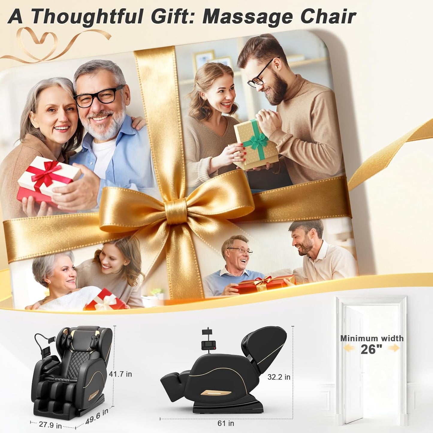 Megashock SL Track 2026 Full Body Massage Chair - Zero Gravity, Back Heat, Bluetooth Speaker | Home & Office Use