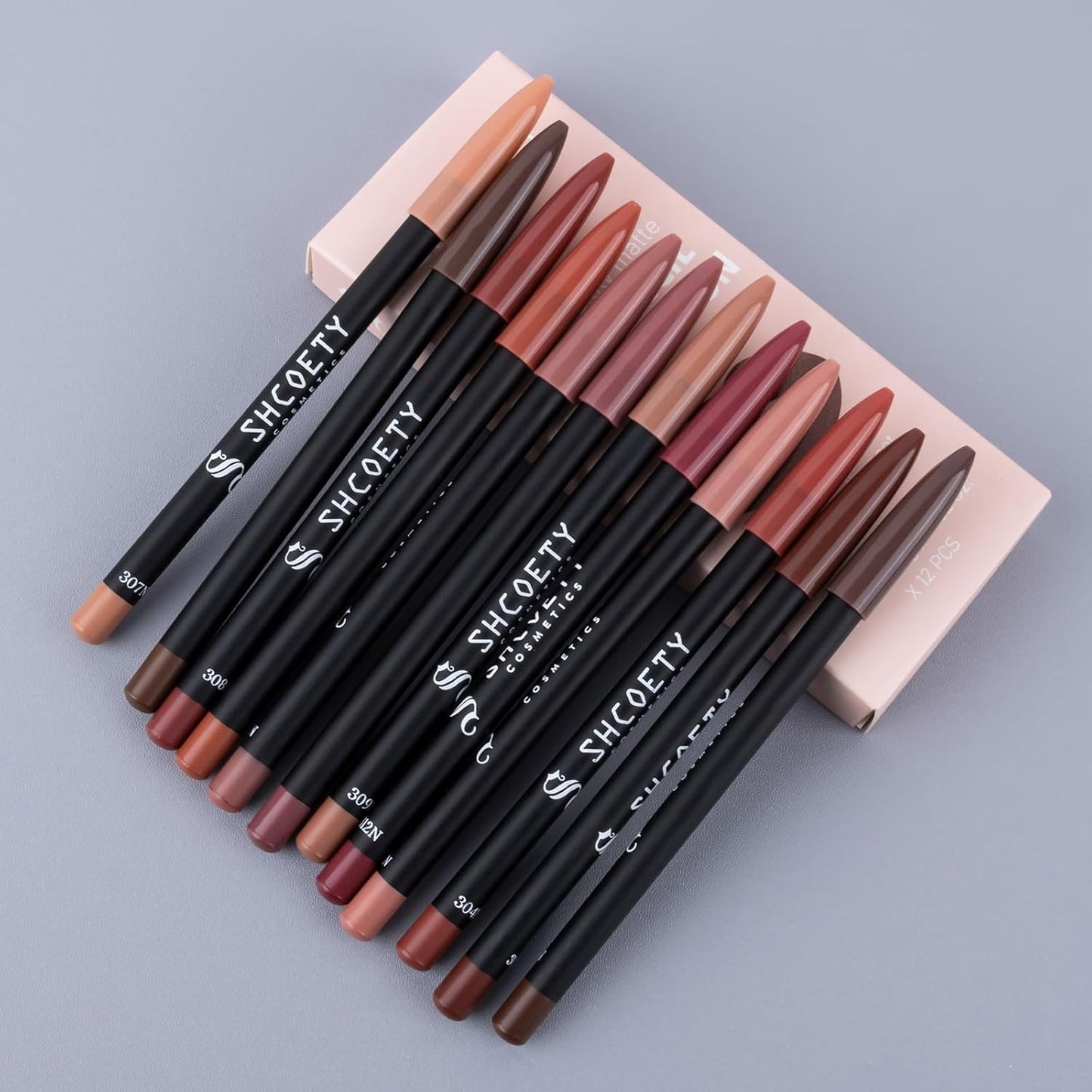 Matte Lip Liner Set - 24 Pcs Waterproof Longwear Lip Pencils | High Pigment Smooth Finish