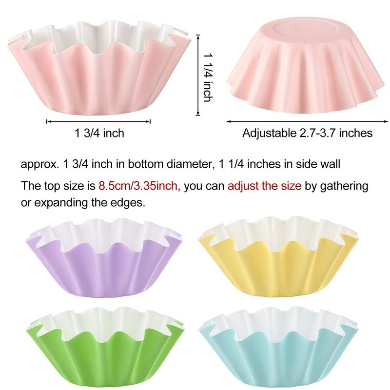 Boao Wax Melt Liners Reusable Leakproof for Any Wax Cubes Waxes Warmer Containers Cups for Scented Candle Plug in Warmers Electric Waxes Melters Burner(Pink, Blue, Green, Yellow, Purple,25 Pieces)