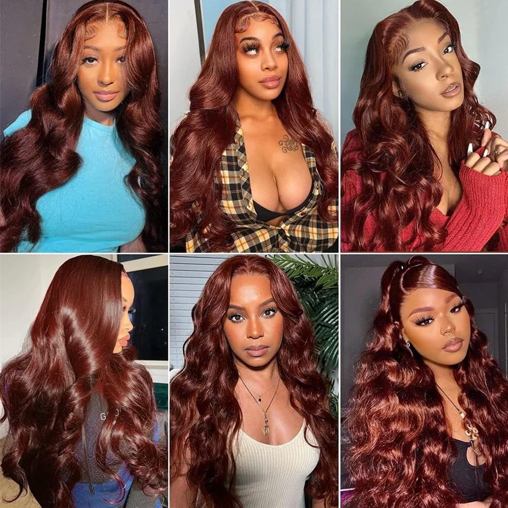 Color 30 Bundles Human Hair Light Brown Body Wave Bundles 12 inch Peruvian Grade 8A Virgin Hair 1 Bundle 30 Honey Brown Bundle 110g