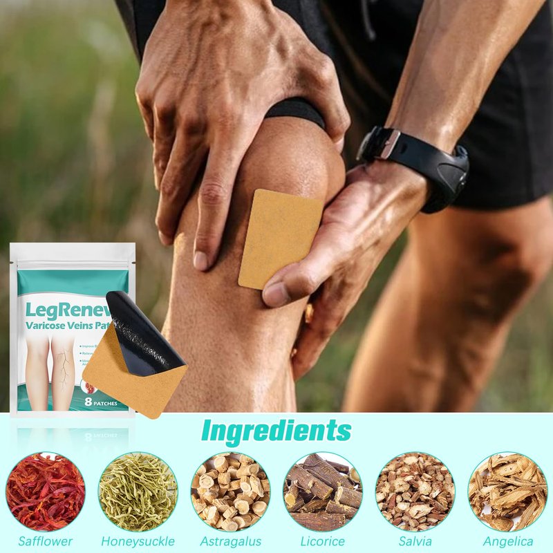 Varicose Veins Patch - Professional Treatment for Legs | 2 Pack, Natural Ingredients for All Skin Types