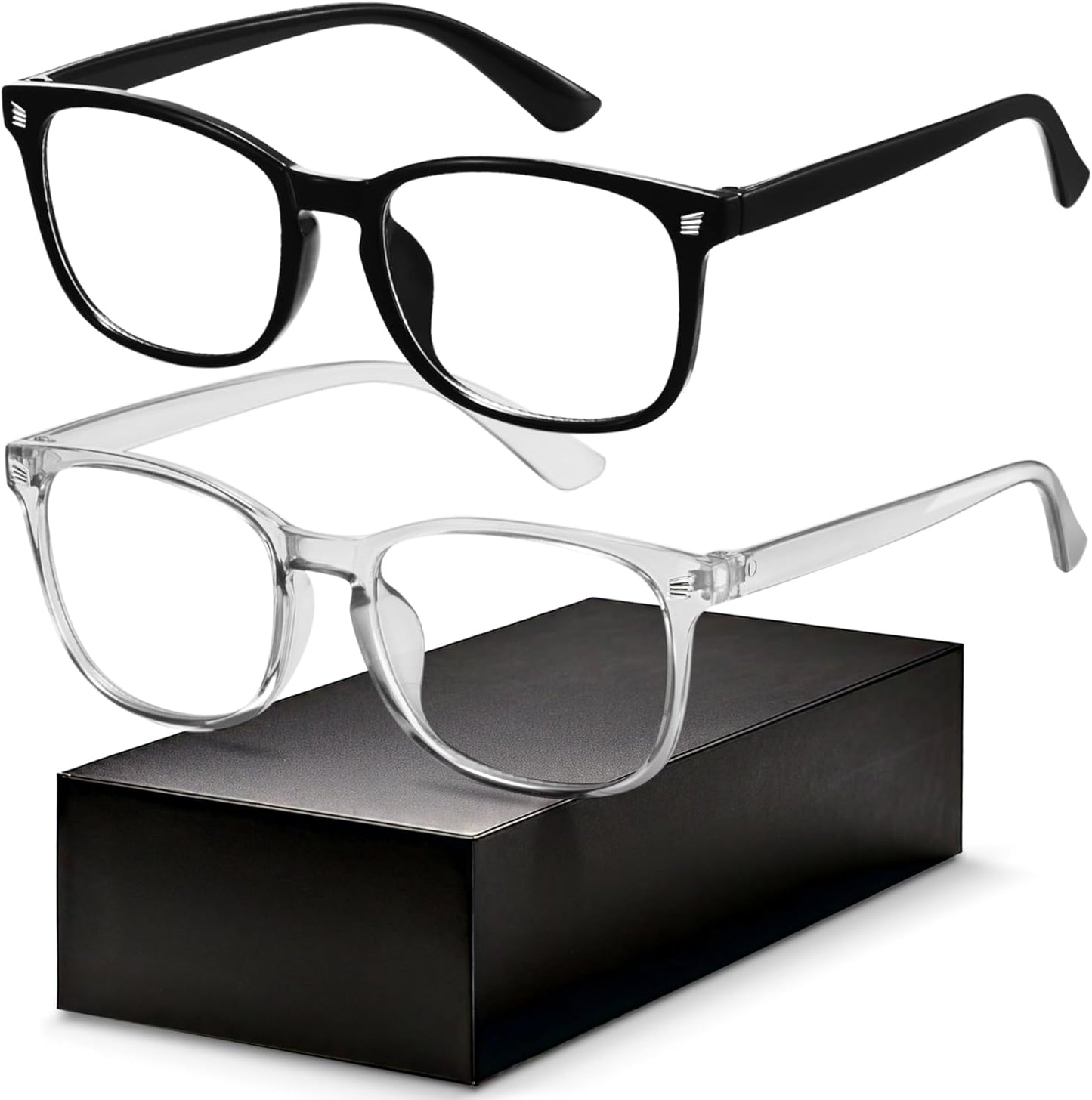 Gaoye Blue Light Blocking Glasses - Square Eyewear Frames for Men & Women | Anti-UV Computer Gaming Specs